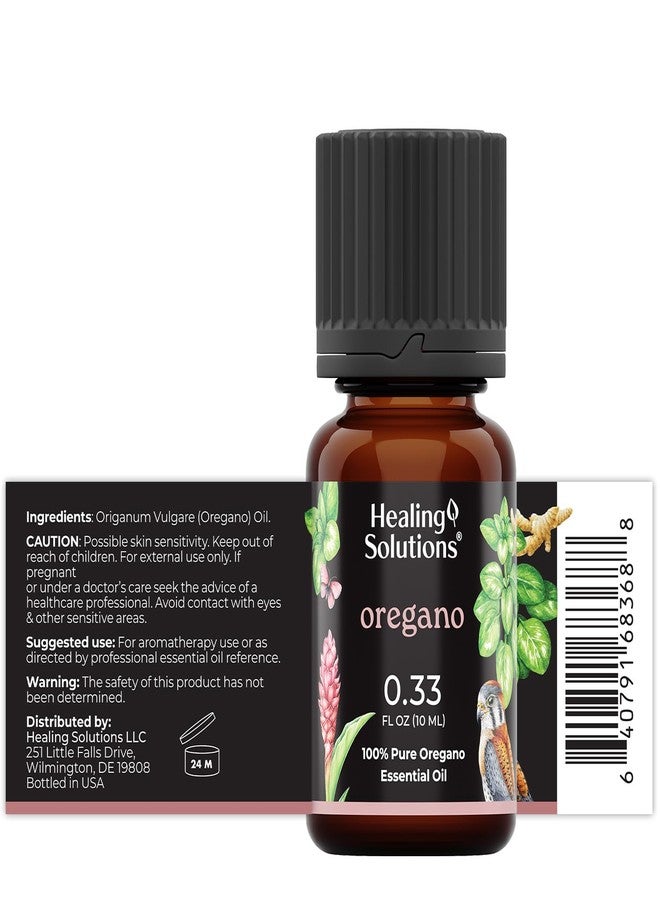 Healing Solutions Oregano Essential Oil - 0.33 Fluid Ounces - Image 2